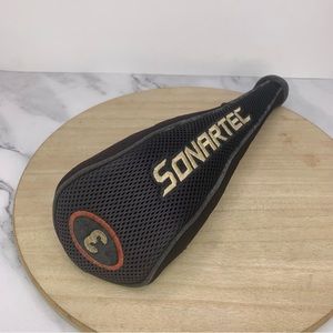 Sonartec Fairway 3-Wood Headcover with Zipper Driving Cavity Head Cover Golf